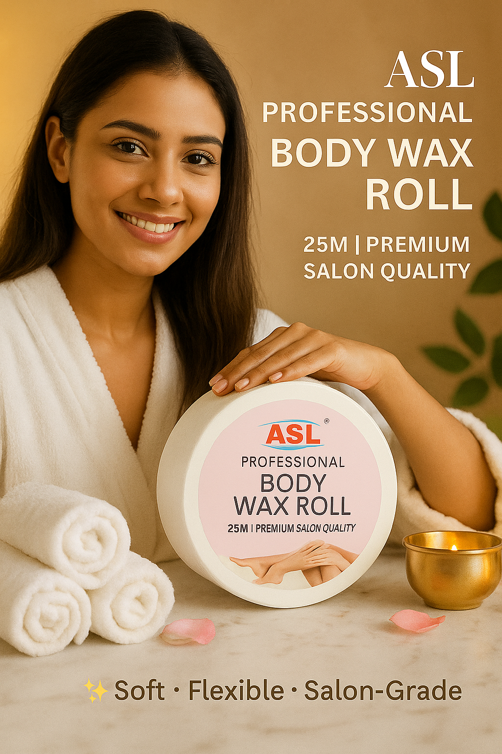 ASL Professional Body Wax Paper Roll - THE COSMETIC STORE