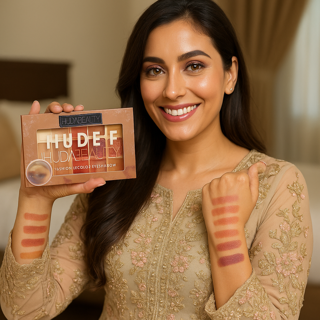 Huda Beauty Inspired 12 Color Nude Eyeshadow Palette - THE COSMETIC STORE