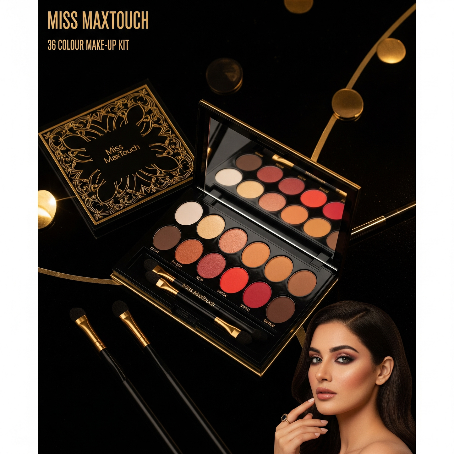Miss Maxtouch 36 Colour Makeup Kit - Top Quality Makeup Set in Pakistan - THE COSMETIC STORE