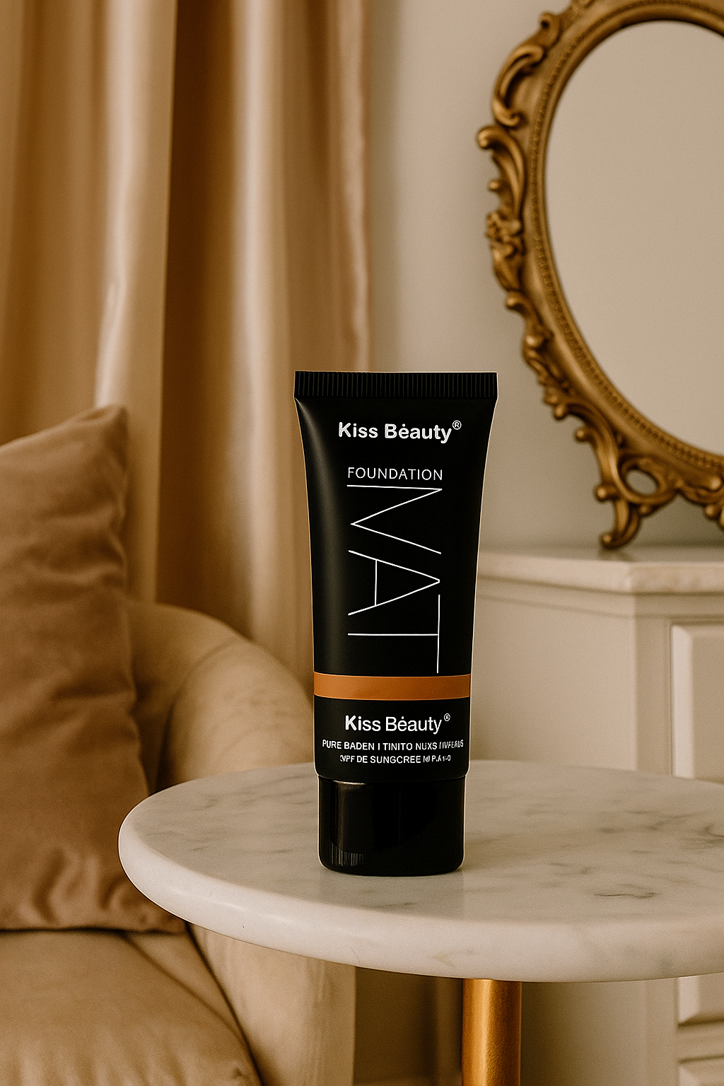 KISS BEAUTY Matte Foundation - Full Coverage Oil-Free Long-Lasting Budget-Friendly Solution - THE COSMETIC STORE