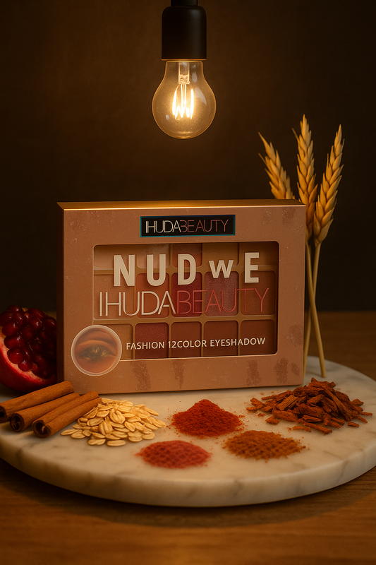 Huda Beauty Inspired 12 Color Nude Eyeshadow Palette - THE COSMETIC STORE