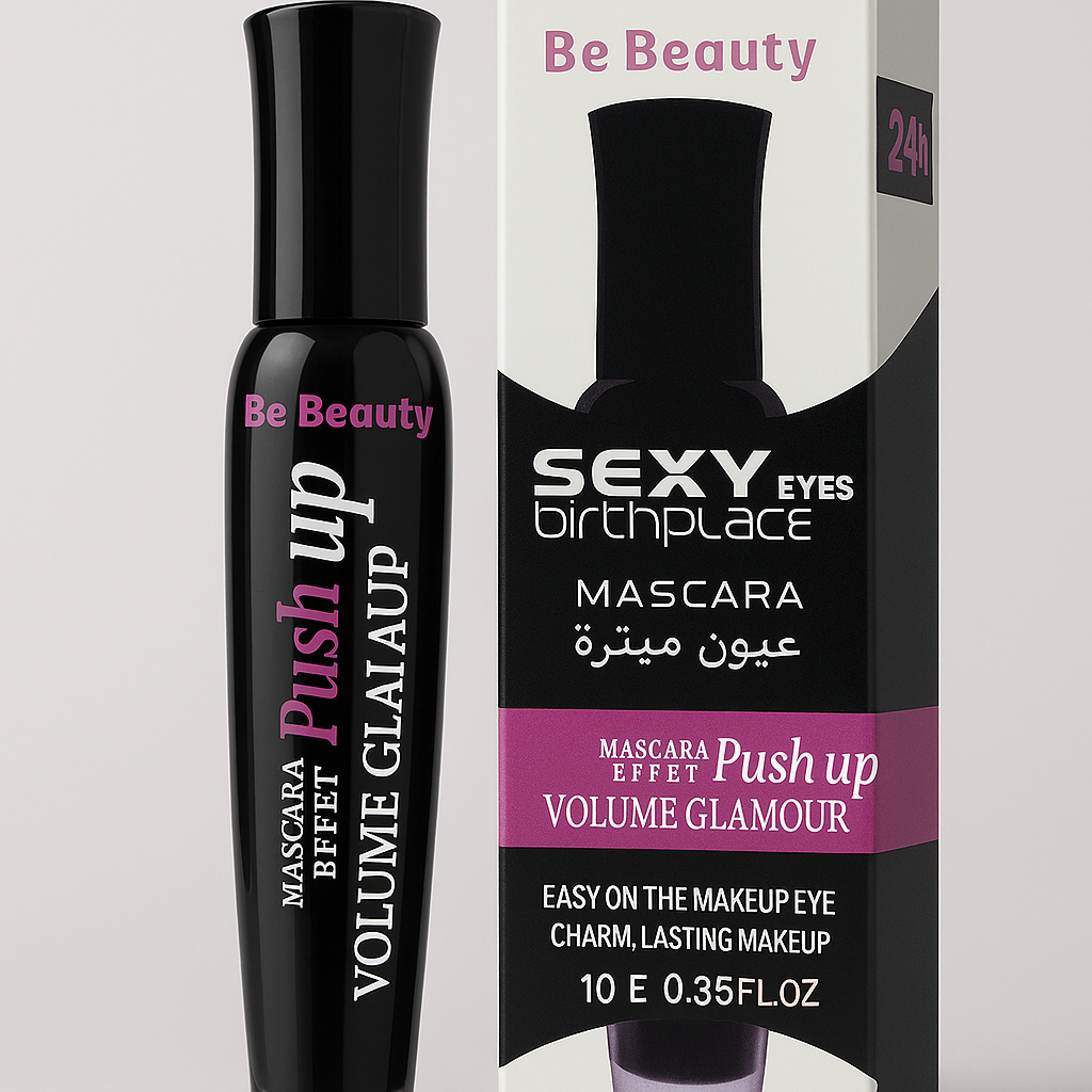 Be Beauty Push Up Mascara - Volumizing and Long-Lasting Eye Makeup for Stunning Lashes - THE COSMETIC STORE