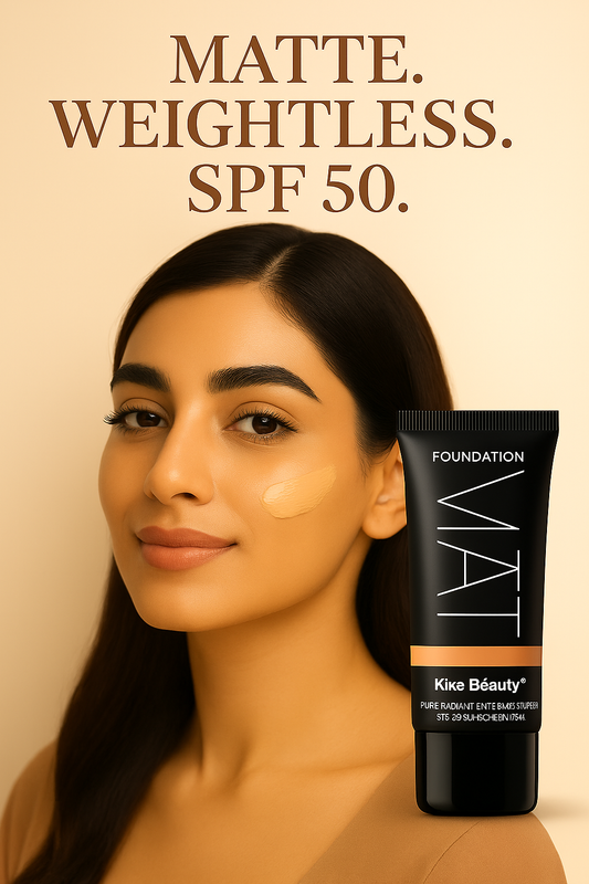 KISS BEAUTY Matte Foundation - Full Coverage Oil-Free Long-Lasting Budget-Friendly Solution - THE COSMETIC STORE