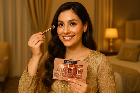 Huda Beauty Inspired 12 Color Nude Eyeshadow Palette - THE COSMETIC STORE