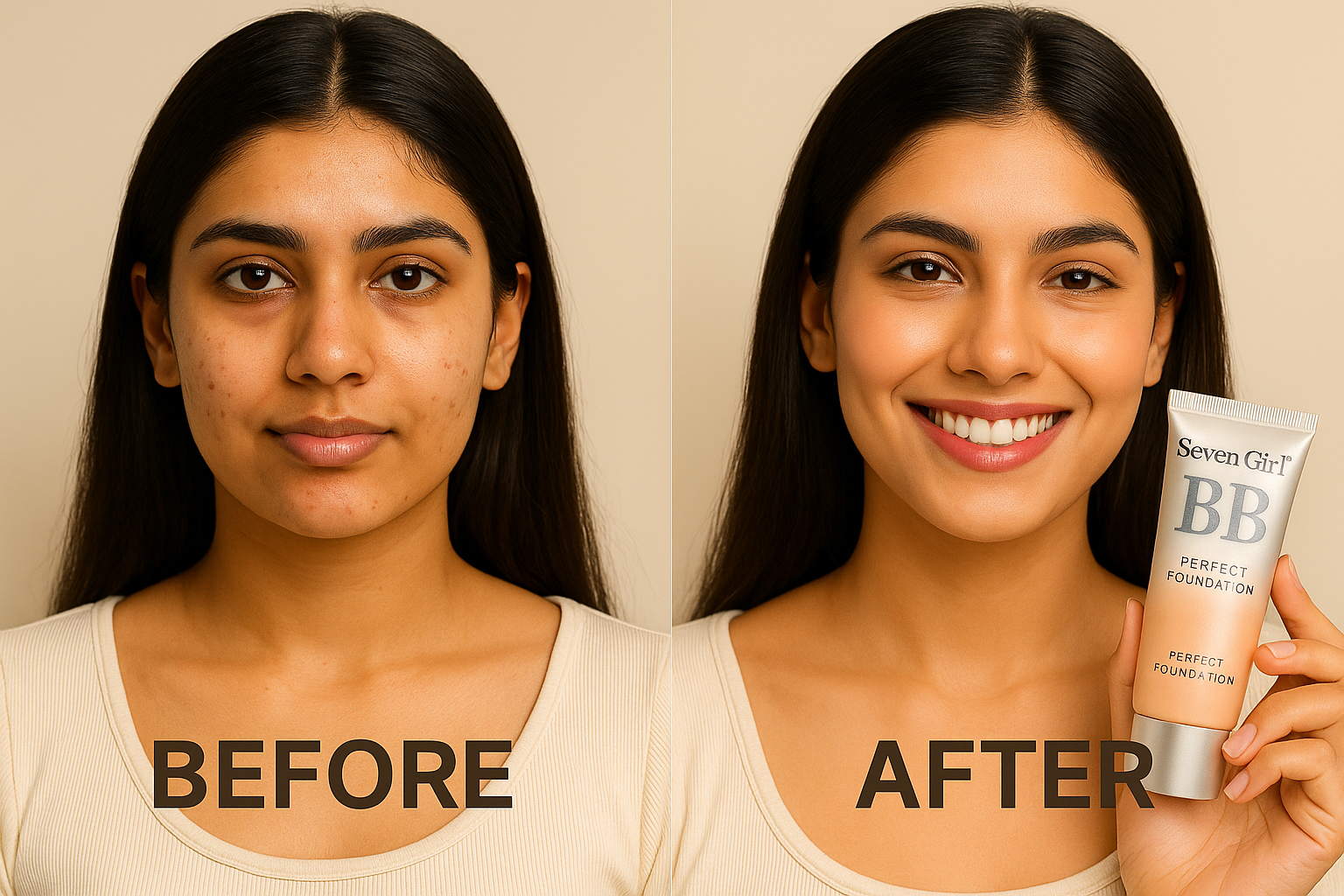 Seven Girl Super BB Cream - Best BB Cream in Pakistan with SPF 30, Moisturizer, and Foundation - THE COSMETIC STORE